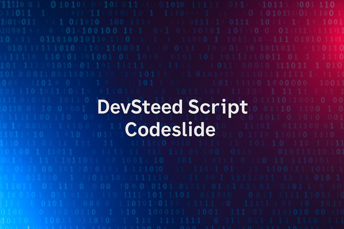DevSteed Script Codeslide code background for automation and development