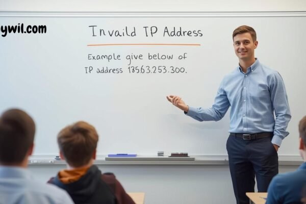 185.63.253.300: Essential Guide to Invalid IP Addresses, Errors & Network Insights Teacher explaining why 185.63.253.300 is an invalid IP address to students in a classroom