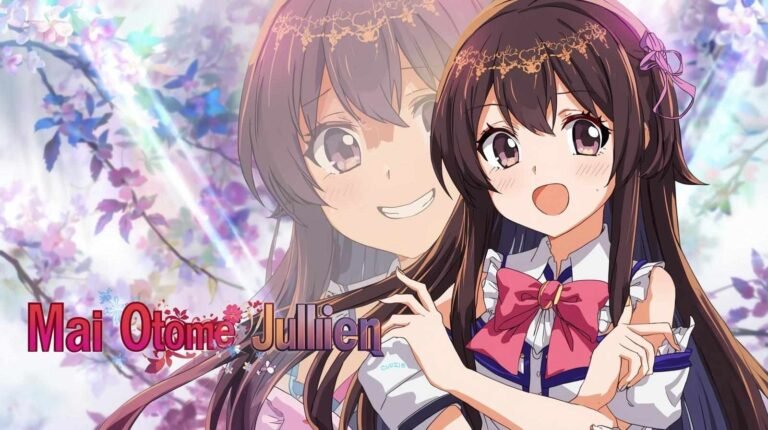 Anime character Monica Julien from Mai Otome with floral background