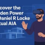 Man using VR headset exploring modern building design by daniel r locke virtual aia