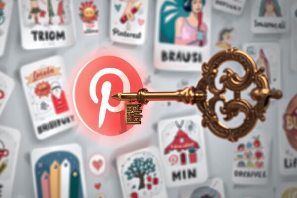 Bitchesluvmywhitebelt Pinterest Secrets Finally Uncovered Golden key unlocking the Pinterest logo, symbolizing secrets revealed on bitchesluvmywhitebelt pinterest.