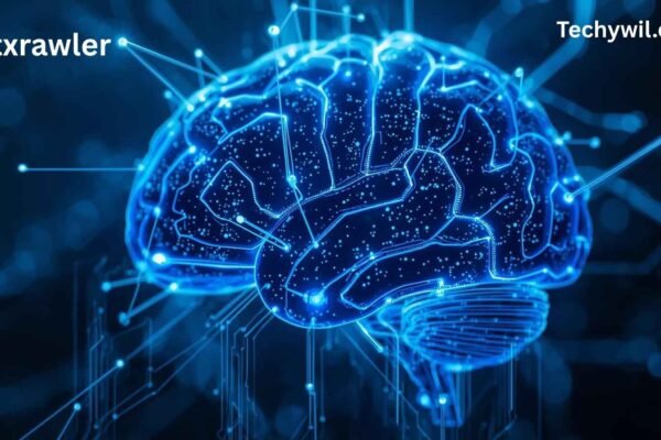 Digital brain illustration representing artificial intelligence and neural networks, concept of Liatxrawler technology