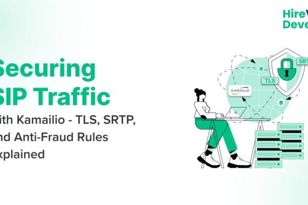 Securing SIP Traffic with Kamailio using TLS, SRTP, and anti-fraud rules for safe and encrypted VoIP communication systems.