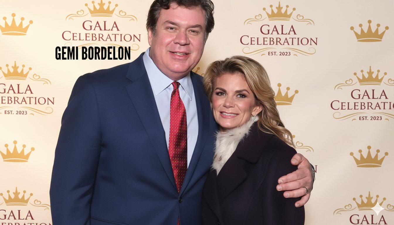 Gemi Bordelon smiling warmly beside her husband, capturing a joyful and memorable moment together.