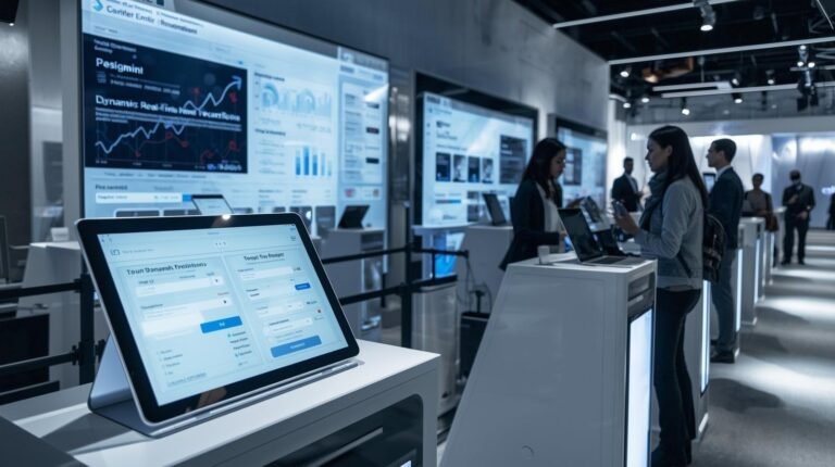 Event organizers using digital devices to manage Online Registration Systems for Events in a modern corporate setting