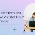 Woman studying online at home using a laptop, representing effective and unique online learning methods.