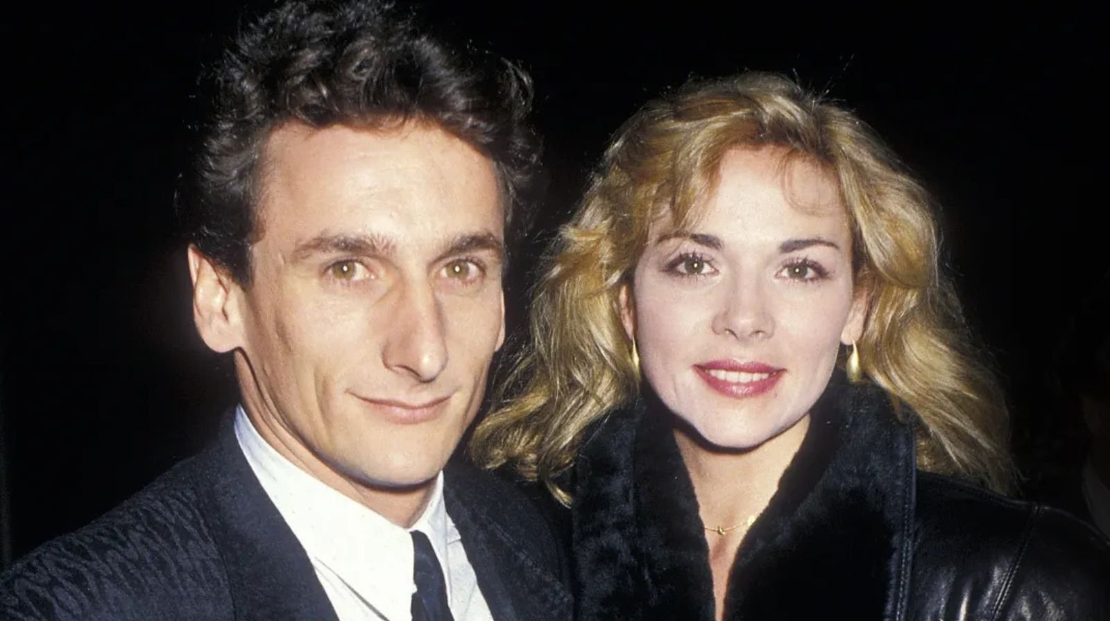 Andre J. Lyson with actress Kim Cattrall in the 1980s, showcasing their relationship before they parted ways