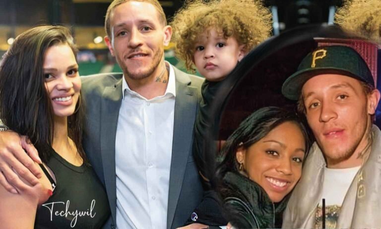 Caressa Suzette Madden with her partner Trey Songz and their child at a public event, all smiling and posing for the photo