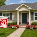 A well-maintained home with a 'For Sale' sign in front, showcasing the importance of curb appeal when selling your home