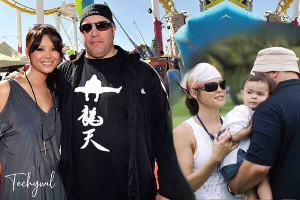 Shea Joelle James pictured with her parents Kevin James and Steffiana de la Cruz during a family outing away from the spotlight