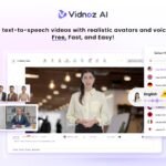Vidnoz AI text-to-speech video creation with realistic avatars and voiceovers