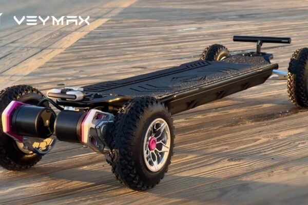 High-performance off-road board showcasing features found in Best Electric Longboards for speed, stability, and comfort