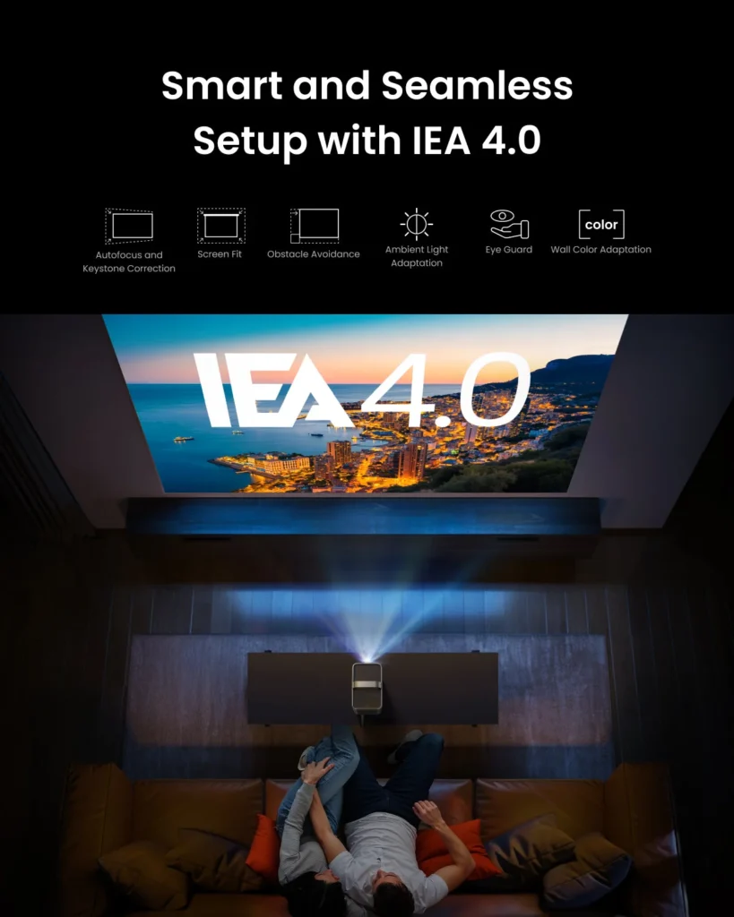 Buying a 4K Projector with smart IEA 4.0 setup, auto keystone correction and ambient light adaptation