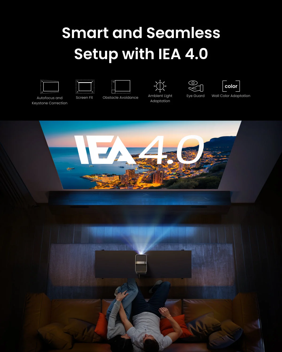 Buying a 4K Projector with smart IEA 4.0 setup, auto keystone correction and ambient light adaptation