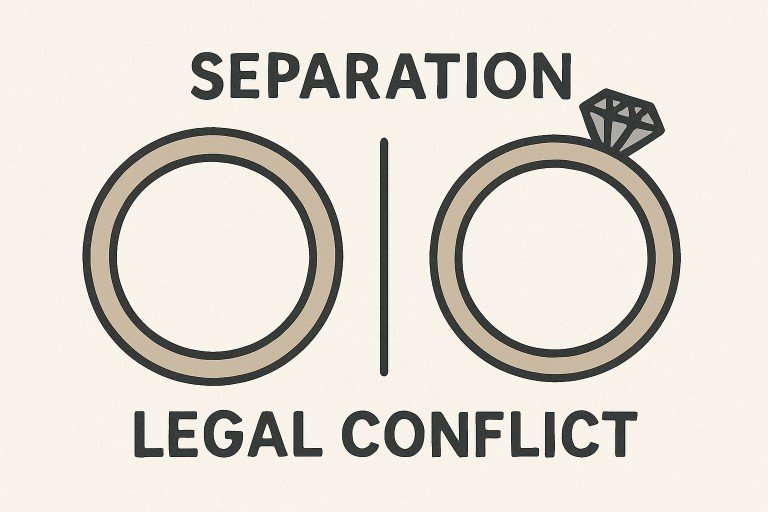 Visual representation of a courtroom setting, illustrating the complexities of a contested divorce and legal disputes