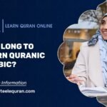 A Muslim woman studying online, representing Learning Quranic Arabic through structured lessons and digital guidance