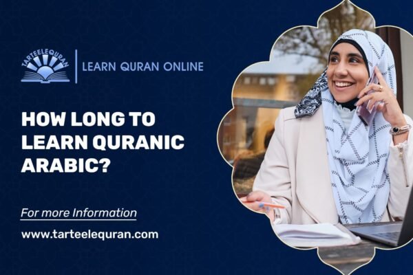 A Muslim woman studying online, representing Learning Quranic Arabic through structured lessons and digital guidance