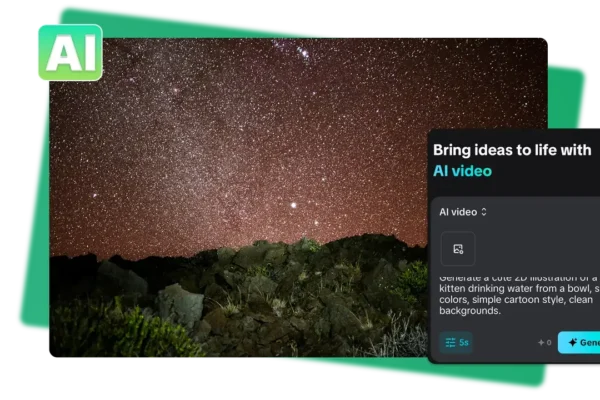 Seedance 2.0 AI video tool showing how to bring ideas to life by generating creative visuals, like a small kitten drinking water