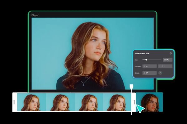 Creator adjusting clip length in a Video Trimmer interface with timeline controls and preview screen for quick editing