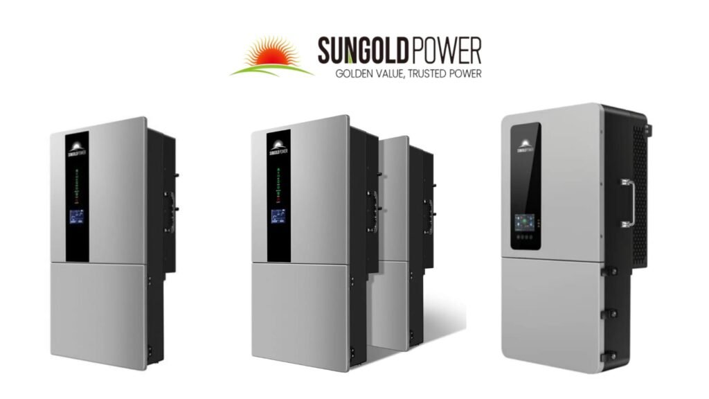 SUNGOLDPOWER hybrid solar inverter units illustrating the Evolution of Smart Home Energy with integrated battery storage and smart power control