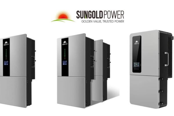 SUNGOLDPOWER hybrid solar inverter units illustrating the Evolution of Smart Home Energy with integrated battery storage and smart power control