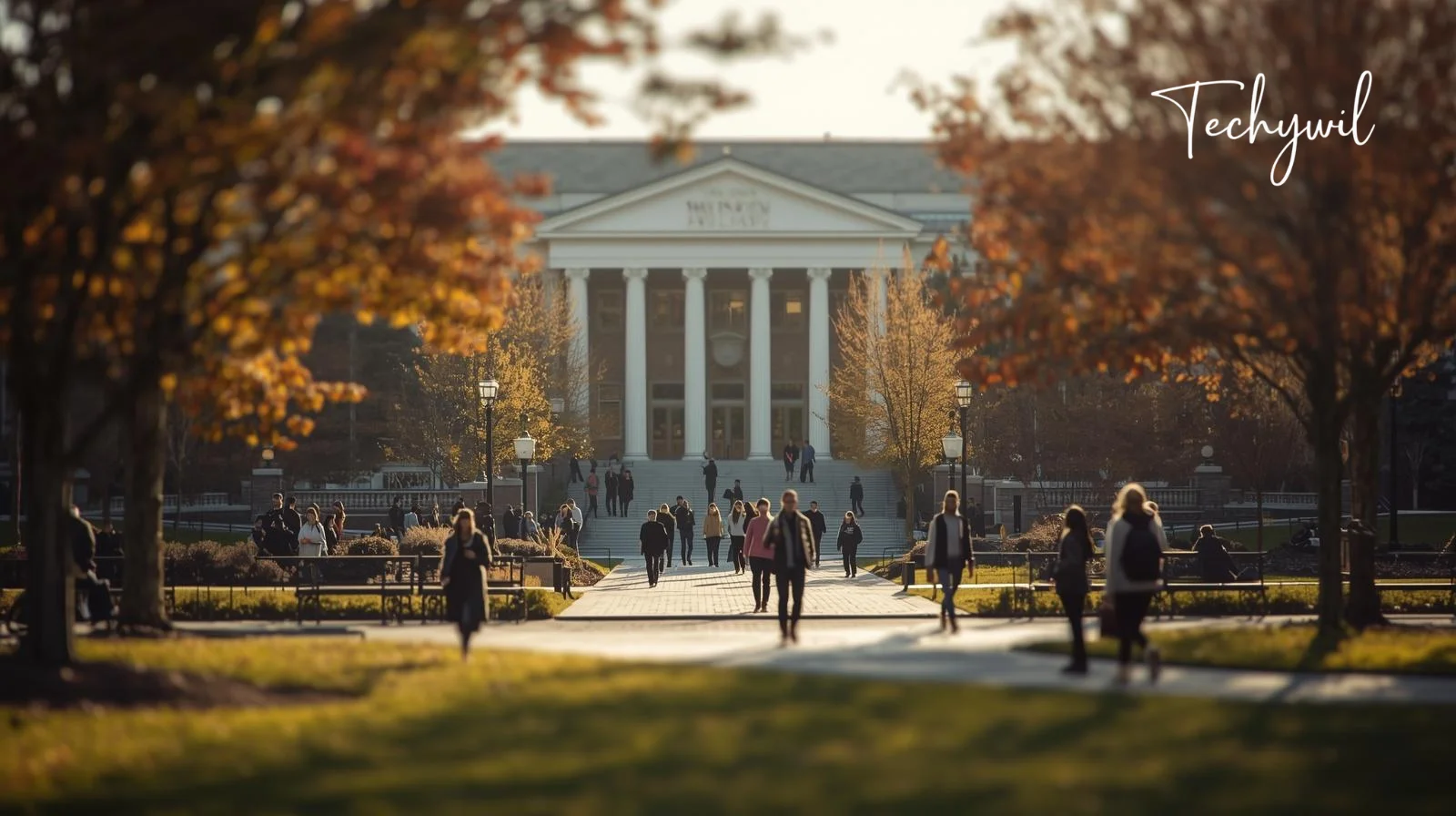 Students walking across a university campus in autumn, reflecting hailey chittenden washington state university trend