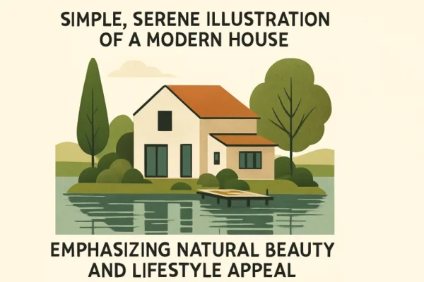 Modern home by the shoreline showcasing lifestyle and key factors in Investing in Waterfront Real Estate with scenic ocean views