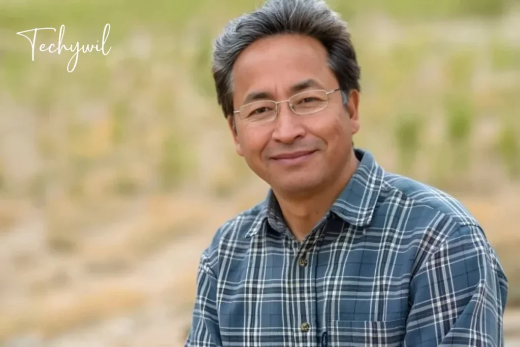 Portrait of Sonam Wangchuk outdoors, highlighting sonam wangchuk's contributions to social causes and innovation