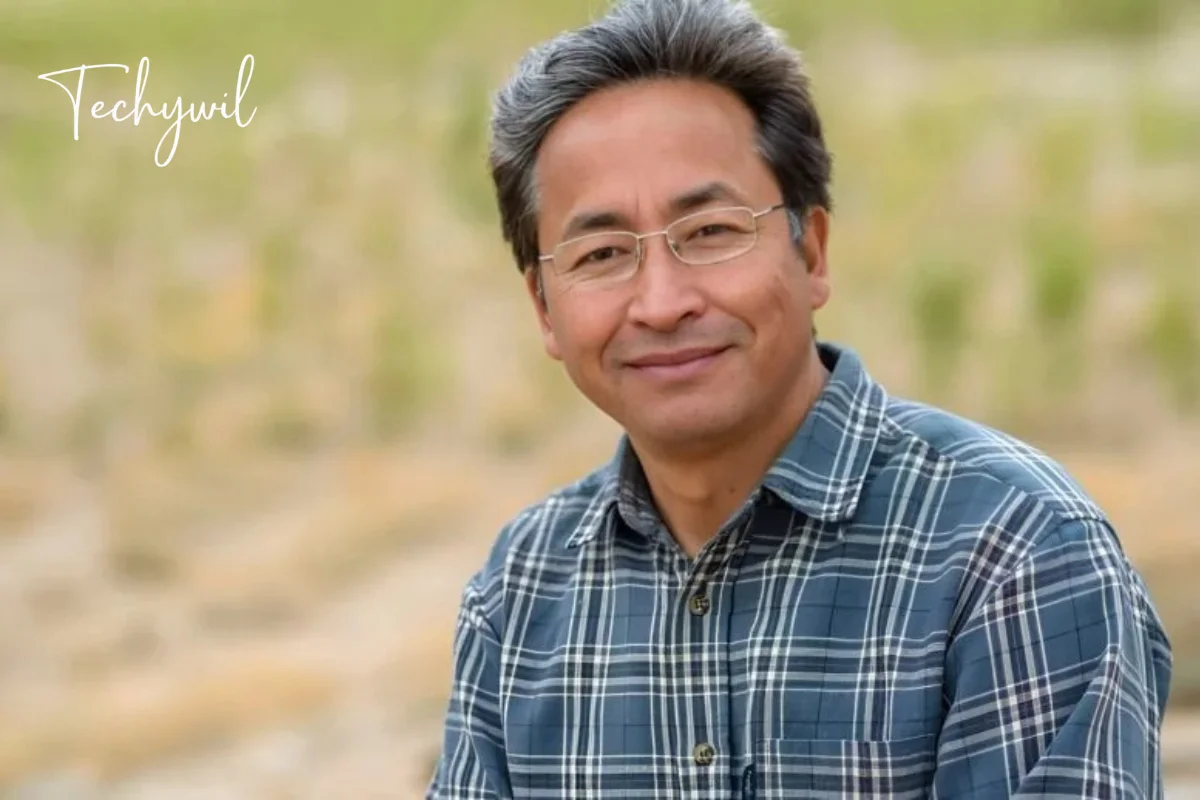 Portrait of Sonam Wangchuk outdoors, highlighting sonam wangchuk's contributions to social causes and innovation