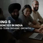 Team meeting discussing digital strategy representing Leading 5 SEO Agencies in India for long-term organic growth