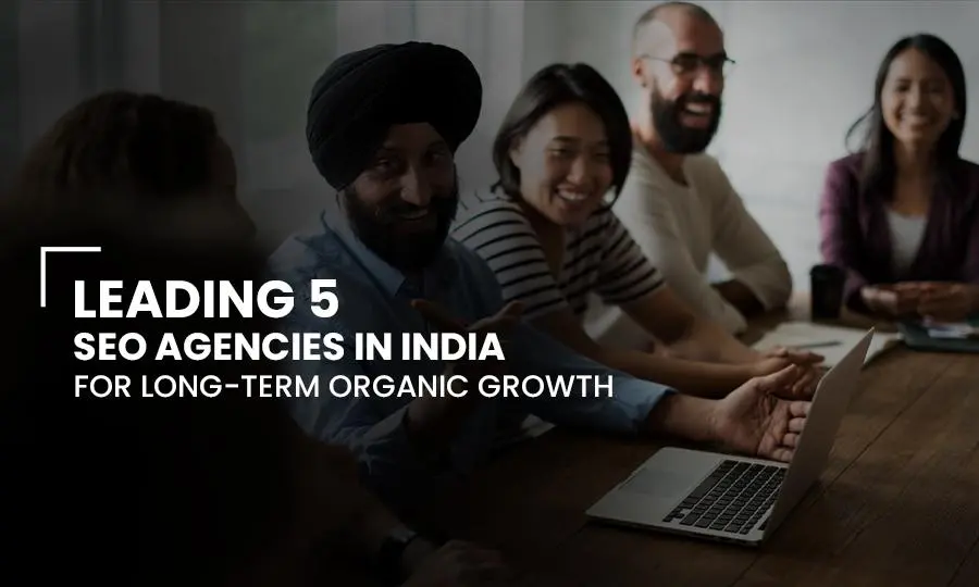Team meeting discussing digital strategy representing Leading 5 SEO Agencies in India for long-term organic growth
